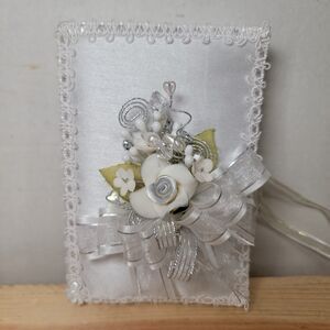 Holy Bible: New Testament - Satin and Ribbon Decorated 4.5" X 6.5"